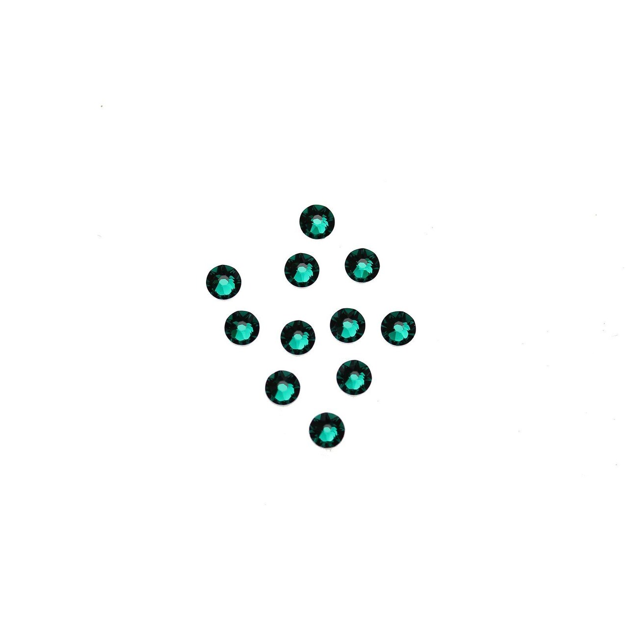 Swarovski® Crystals 2088 Xirius Rose Flat Back, Foiled, SS12 (3-3.2mm) Emerald - 144pcs